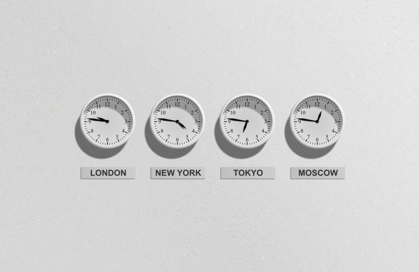 london new york tokyo and moscow clocks