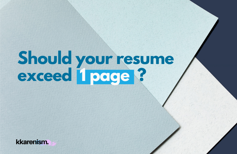Should your resume exceed 1 page?