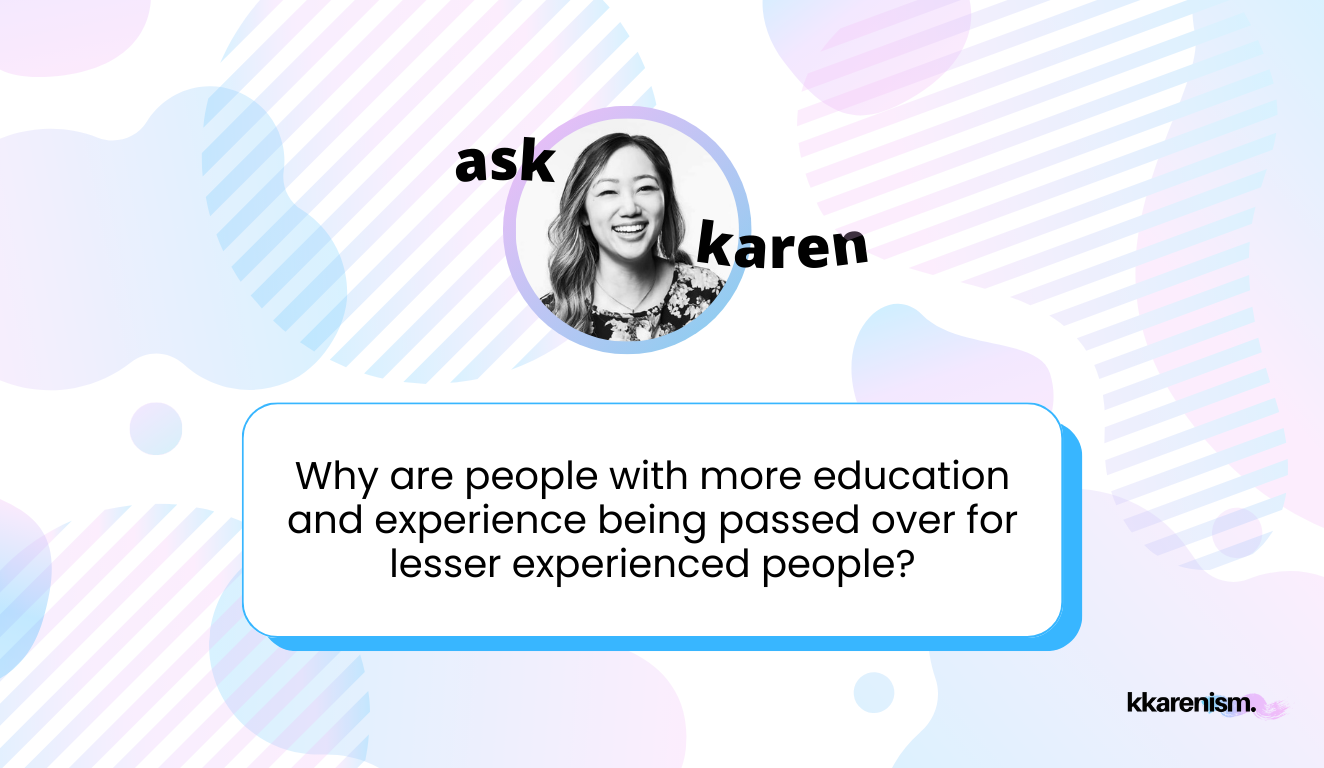 Why are candidates with more experience getting passed over for those with less experience?